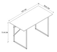 Письменный стол Trendy 120x75x60cm Oak GTR005262 фото №2 — интернет-магазин Desire.md