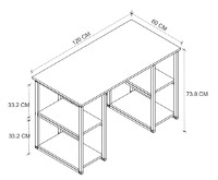 Masa de birou Trendy 120x75x60cm Oak GTR005271 imaginea #5 — magazin online Desire.md