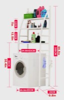 Raft pentru masina de spalat 4Life Florina Black imaginea #2 — magazin online Desire.md