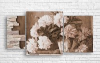 Pictură ArtDesign Painted Peonies 118x60cm (R-10169)