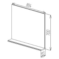 Зеркало для ванной Bayro Vega 800x700 (123250) фото №3 — интернет-магазин Desire.md