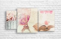 Pictură ArtDesign Paris and books 118x60cm (R-10238)