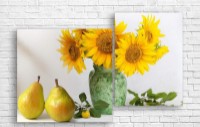 Pictură ArtDesign Pears and sunflowers 121x80cm (E-10233)
