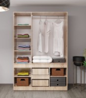 Шкаф Bayro Harmony 1500x2200x550 (608042) фото №3 — интернет-магазин Desire.md