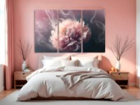 Pictură ArtDesign Peony in the haze 109x65cm (C-10399)