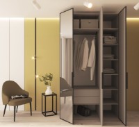 Шкаф Bayro Modena 1350x2400x530 Grey Stone (604783) фото №2 — интернет-магазин Desire.md