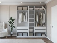 Шкаф Bayro Modena 2250x2400x530 White (604790) фото №3 — интернет-магазин Desire.md