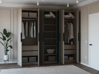 Шкаф Bayro Modena 2700x2400x530 Grey Stone (604793) фото №2 — интернет-магазин Desire.md