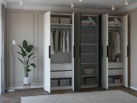 Шкаф Bayro Modena 2700x2400x530 White (604792) фото №2 — интернет-магазин Desire.md