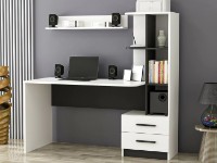 Masa de birou Trendy Alaska White/Black 120x74x60cm GTR005732