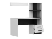 Masa de birou Trendy Alaska White/Black 120x74x60cm GTR005732 imaginea #3 — magazin online Desire.md