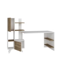 Письменный стол Trendy Alis White/Walnut 170x120x60cm GTR005722 фото №4 — интернет-магазин Desire.md