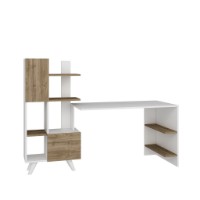 Письменный стол Trendy Alis White/Walnut 170x120x60cm GTR005722 фото №2 — интернет-магазин Desire.md