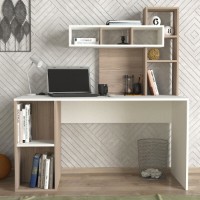 Письменный стол Trendy Coral White/Cordoba 140x154x60cm GTR005725 фото №2 — интернет-магазин Desire.md
