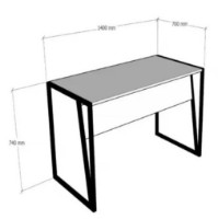 Masa de birou Trendy Corner Sapphire/Black 140x74x70cm GTR005737 imaginea #2 — magazin online Desire.md