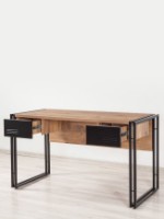 Письменный стол Trendy Cosmo Siesta Pine Atlantic/Black 139x75x60cm GTR001124 фото №3 — интернет-магазин Desire.md