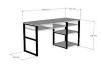 Masa de birou Trendy Emro 150x75x58cm GTR001108 imaginea #3 — magazin online Desire.md