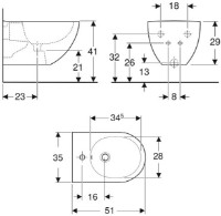 Bideu Geberit Acanto 500.601.01.2 imaginea #3 — magazin online Desire.md