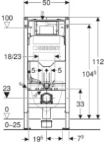 Инсталляция для подвесного унитаза Geberit Duofix 111.300.00.6 фото №2 — интернет-магазин Desire.md
