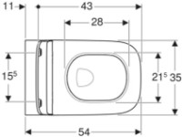 Унитаз Geberit Smyle Square 500.685.01.1 фото №3 — интернет-магазин Desire.md