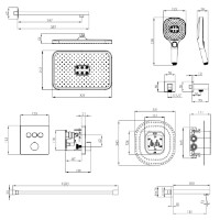 Душевой набор Imprese Bilovec Click t04800910SBC фото №2 — интернет-магазин Desire.md