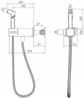 Duș igienic Imprese Bilovec f03900910AA imaginea #2 — magazin online Desire.md