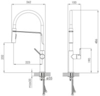 Baterie bucătărie Imprese Boa Us f03401410US imaginea #2 — magazin online Desire.md