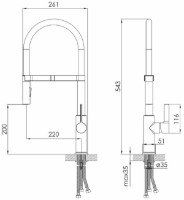 Baterie bucătărie Imprese Boa Ws f03401410WS imaginea #2 — magazin online Desire.md