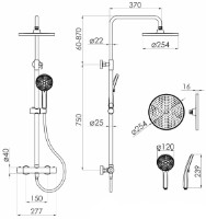 Set pentru duș Imprese Centrum Ar T-15260AR imaginea #2 — magazin online Desire.md
