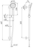 Set pentru duș Imprese f03800102AA imaginea #2 — magazin online Desire.md