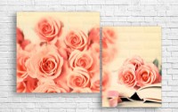 Pictură ArtDesign Pink roses 121x80cm (C-10241)