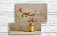 Pictură ArtDesign Pink roses 130x107cm (R-10172)