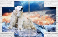 Картина ArtDesign Polar bear 120х85cm (F-10054)