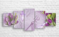 Pictură ArtDesign Purple Tulips 156х65cm (C-10156)