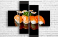 Pictură ArtDesign Red fish sushi 130x112cm (E-10052)