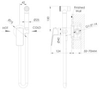 Гигиенический душ Imprese Grafiky ZMK172415037 фото №2 — интернет-магазин Desire.md