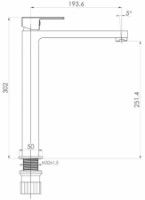 Смеситель для умывальника Imprese Karlov f03507610AB фото №2 — интернет-магазин Desire.md