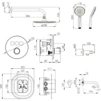 Set pentru duș Imprese Kucera Click t04803410SBC imaginea #5 — magazin online Desire.md