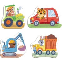 Puzzle Dodo Transport 4in1 13pcs (4823115912459) imaginea #4 — magazin online Desire.md