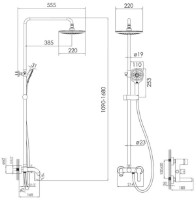 Set pentru duș Imprese Kucera t030B03401SR imaginea #2 — magazin online Desire.md