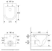 Унитаз Imprese Lesna c06803900 фото №2 — интернет-магазин Desire.md