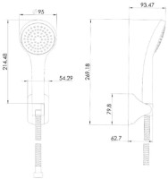 Душевой набор Imprese Modus f03808201SP фото №2 — интернет-магазин Desire.md