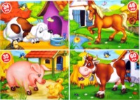 Пазл D-Toys Animals 4in1 (60518)