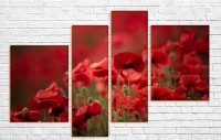 Картина ArtDesign Red poppies 142х95cm (C-10075)