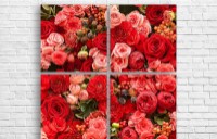 Картина ArtDesign Red roses 97x97cm (C-10090)