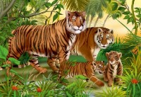 Пазл D-Toys Tigers 240pcs (78254)