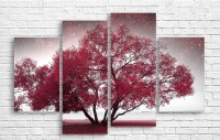 Pictură ArtDesign Red Tree 128х79cm (F-10044)