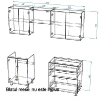 Bucătărie Smartex K2 200 White/Light Oak (30051) imaginea #3 — magazin online Desire.md