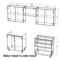 Bucătărie Smartex K2 220 Light Oak (30060) imaginea #3 — magazin online Desire.md