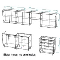 Bucătărie Smartex K2 300 Light Oak (30084) imaginea #3 — magazin online Desire.md